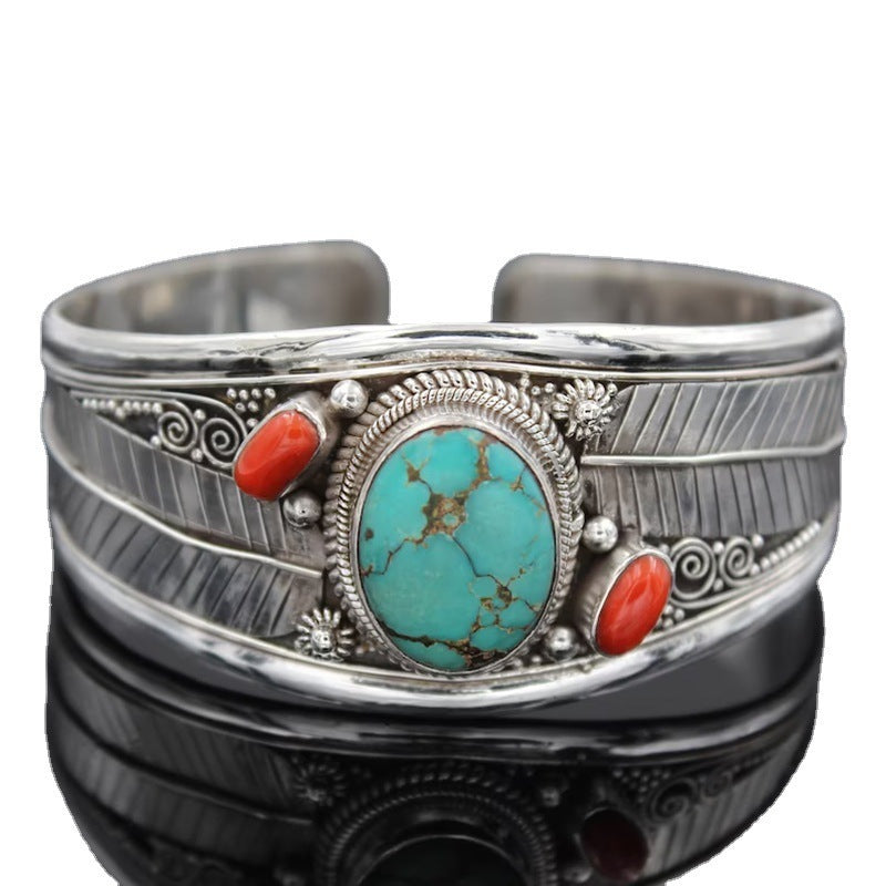 Bohemian Style Turquoise Vintage Pattern Bracelet