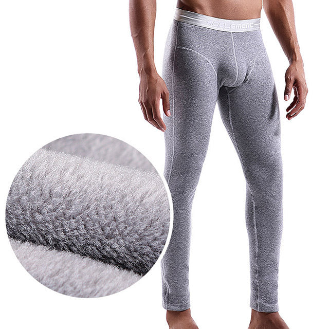 Long Johns Thickened Fleece-lined Single Piece Slim Fit