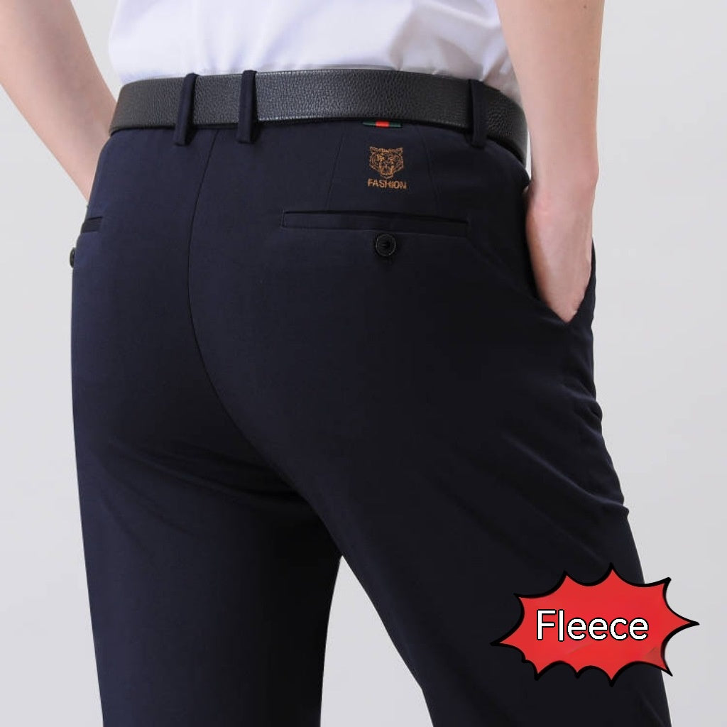 Thin Ice Silk Leggings Plus Thick Anti-wrinkle Business Trousers