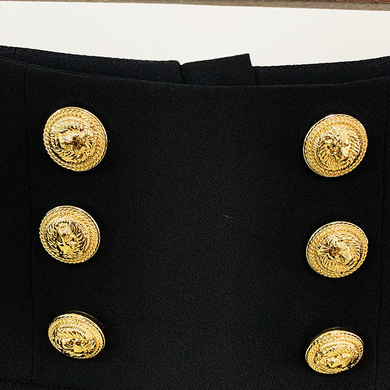 Ladies High Waist Slim Fit Waist Drawn Casual Trousers
