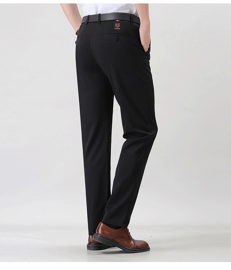 Thin Ice Silk Leggings Plus Thick Anti-wrinkle Business Trousers