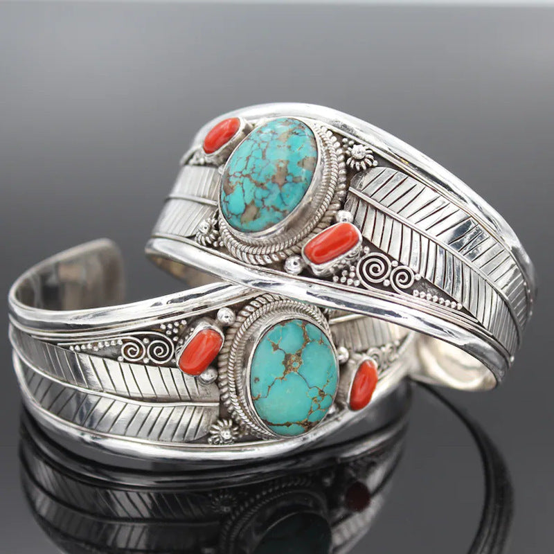 Bohemian Style Turquoise Vintage Pattern Bracelet