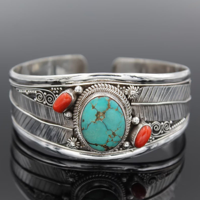 Bohemian Style Turquoise Vintage Pattern Bracelet